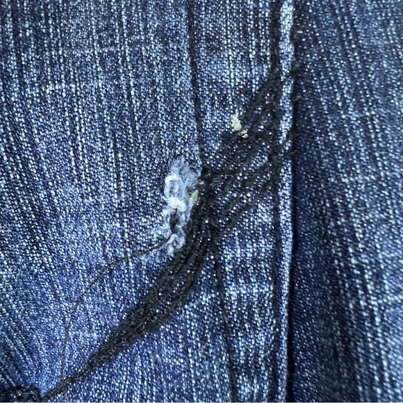 Refuge Premium Size 11 Dark Blue Wash Jeans Lo Rise w/5 Pockets & Belt Loops - Picture 12 of 15